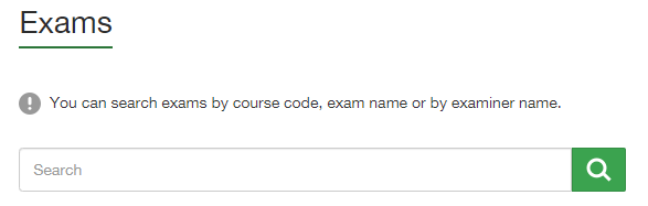 Search Exam