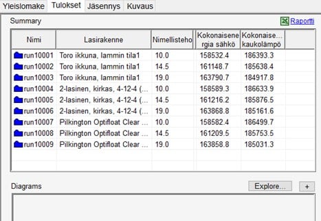 Kuva IDA ICE:n käyttöliittymästä