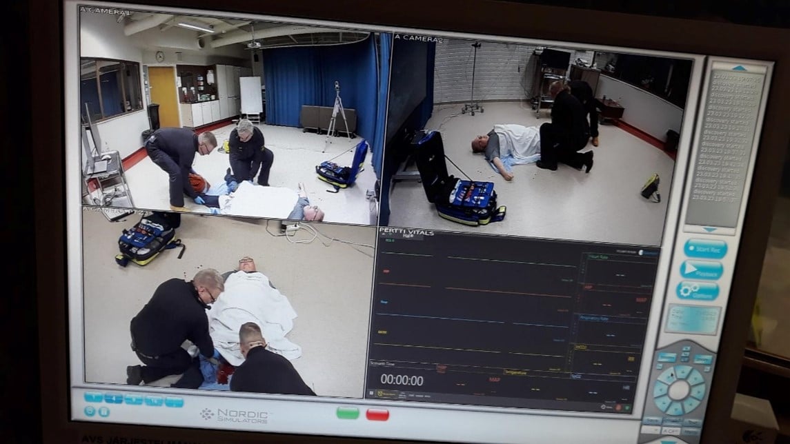 Pilot of hybrid train­ing imple­mented as contact and remote simu­la­tions with para­medics and first response unit person­nel in North Karelia