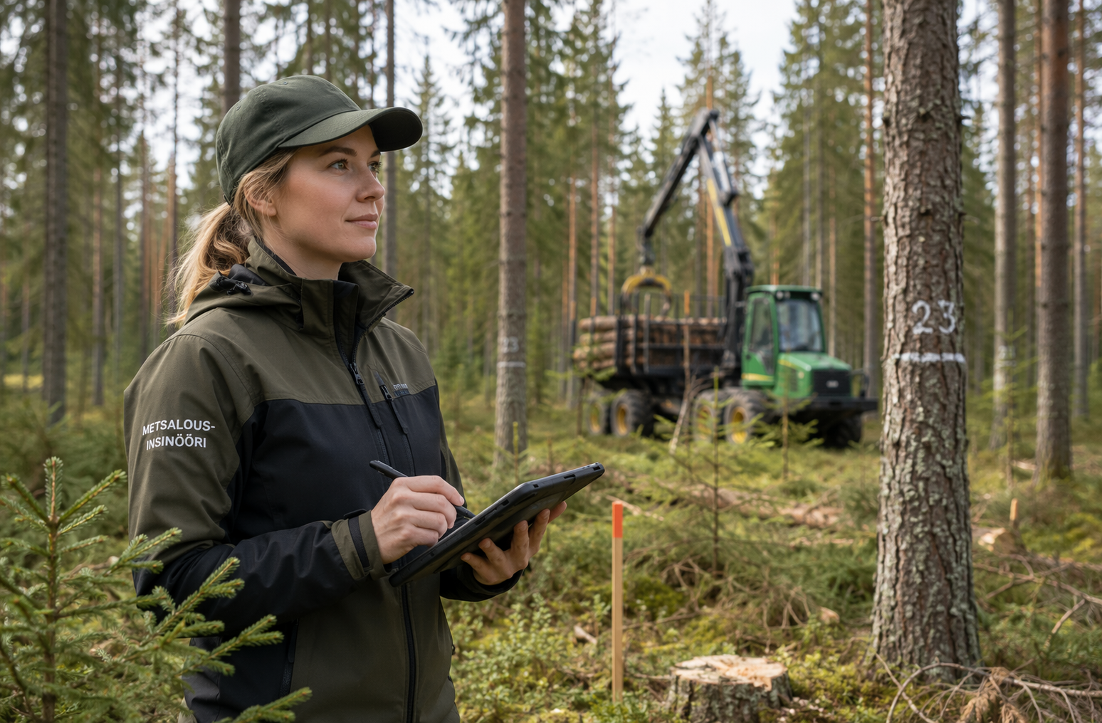 Kuvituskuva metsätalousinsinööri Copilot